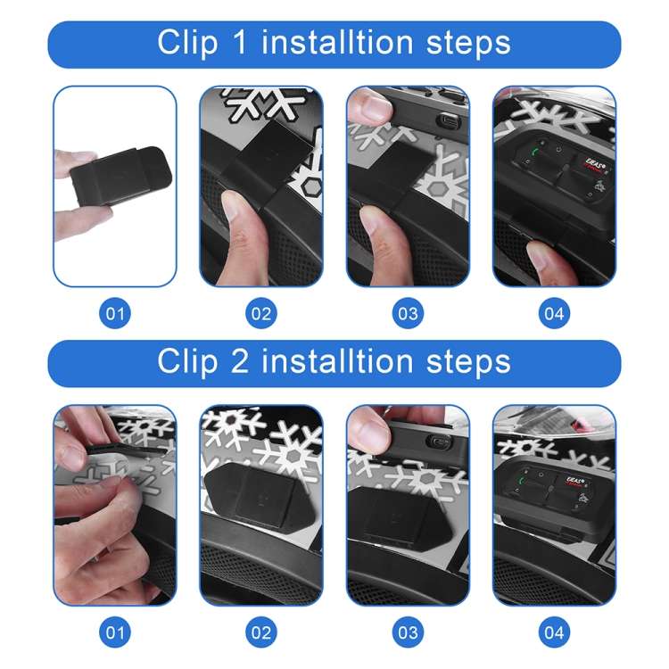 EJEAS V7 Type-C Interface Motorcycle Helmet Intercom