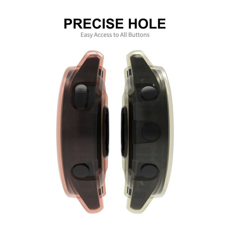 For Garmin Forerunner 965 ENKAY Hat-Prince Transparent TPU Frame Drop Protection Case(Transparent)
