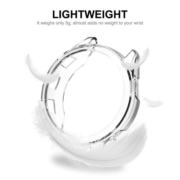For Garmin Forerunner 965 ENKAY Hat-Prince Transparent TPU Frame Drop Protection Case(Transparent)