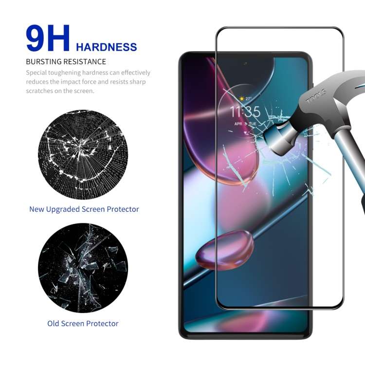 For Motorola Moto G84 2pcs ENKAY Full Glue High Aluminum-silicon Tempered Glass Film