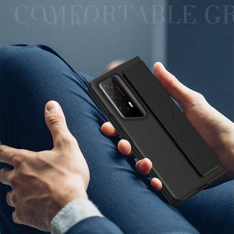 For Honor Magic V2 RSR Skin Elastic Wrist Grip Back Cover Phone Case(Green)