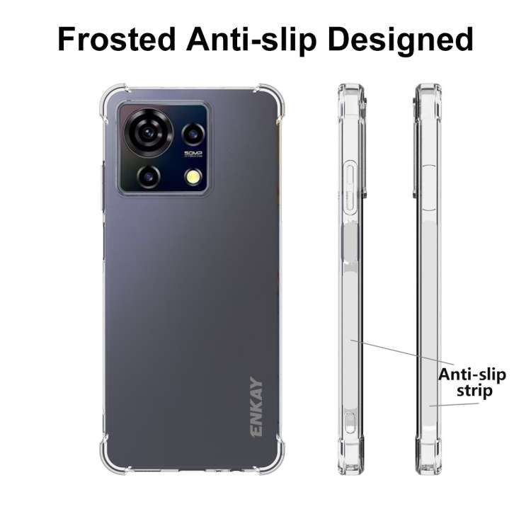 For ZTE Blade V50 Vita 4G ENKAY Clear TPU Shockproof Anti-slip Phone Case