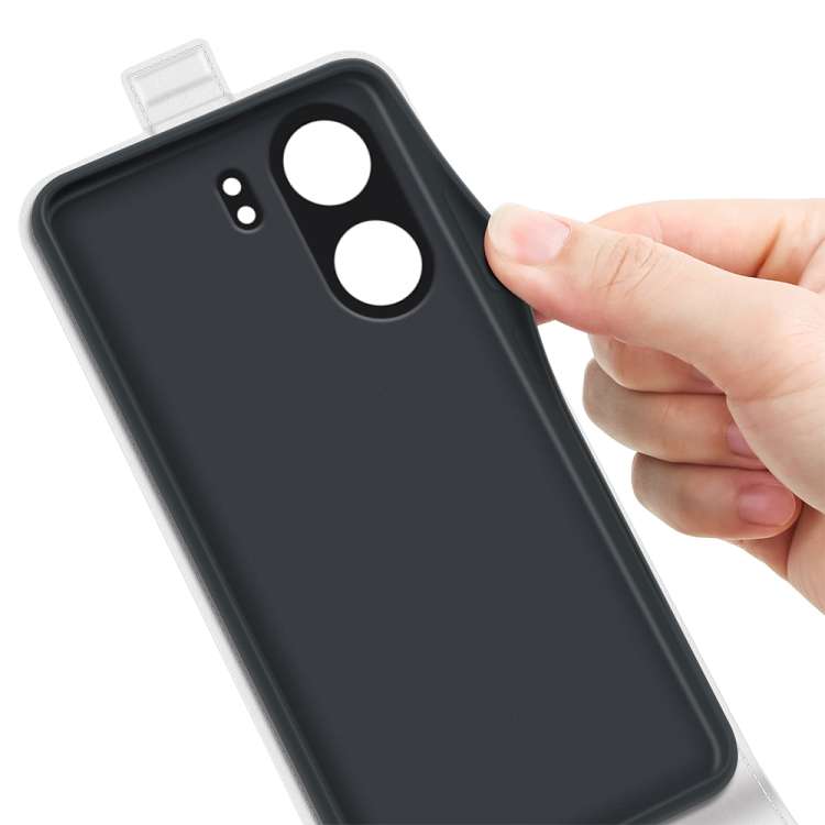 For Xiaomi Redmi 13C R64 Texture Single Vertical Flip Leather Phone Case(White)