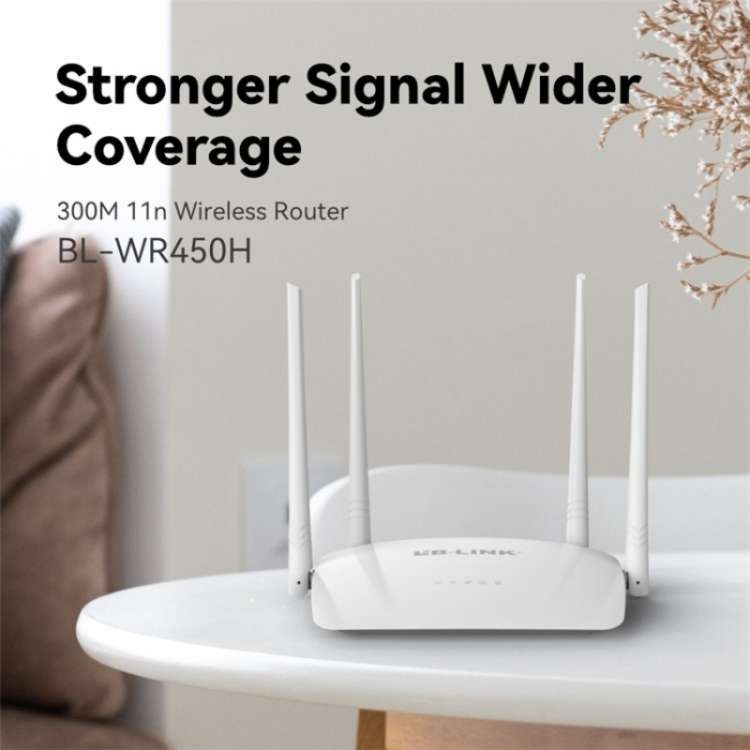 LB-LINK WR450H 4x5dBi High Gain Antennas WiFi Extender 300Mbps Wireless Router