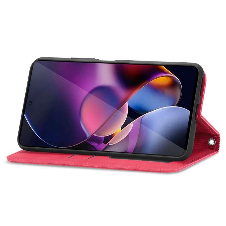 For Motorola Moto G Stylus 5G 2024 Retro Skin Feel Magnetic Flip Leather Phone Case(Red)