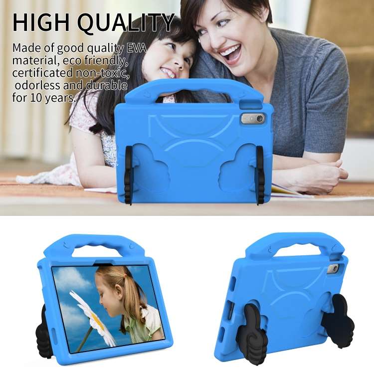 For Lenovo Tab P11 Pro 11.5 J706F Thumb Bracket EVA Shockproof Tablet Case(Blue)