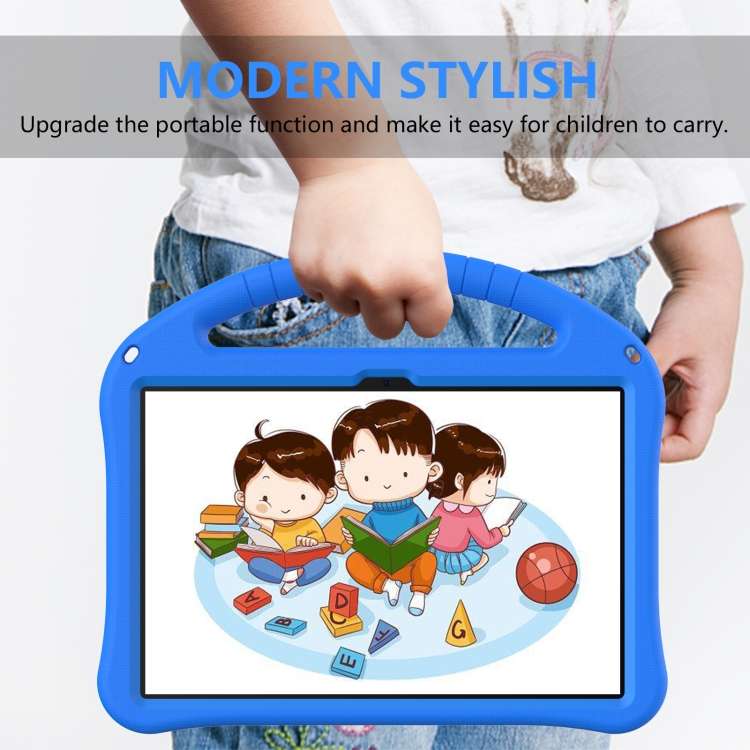 For Blackview Tab 80 10.1 2023 EVA Shockproof Tablet Case with Holder(Blue)