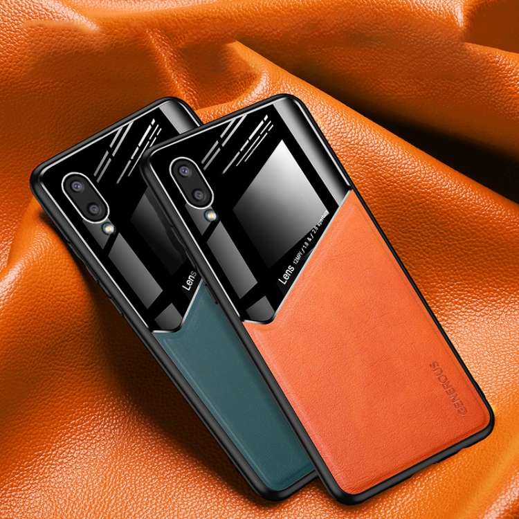 For Samsung Galaxy A02 All-inclusive Leather Organic Glass Phone Case with Metal Iron Sheet(Red)