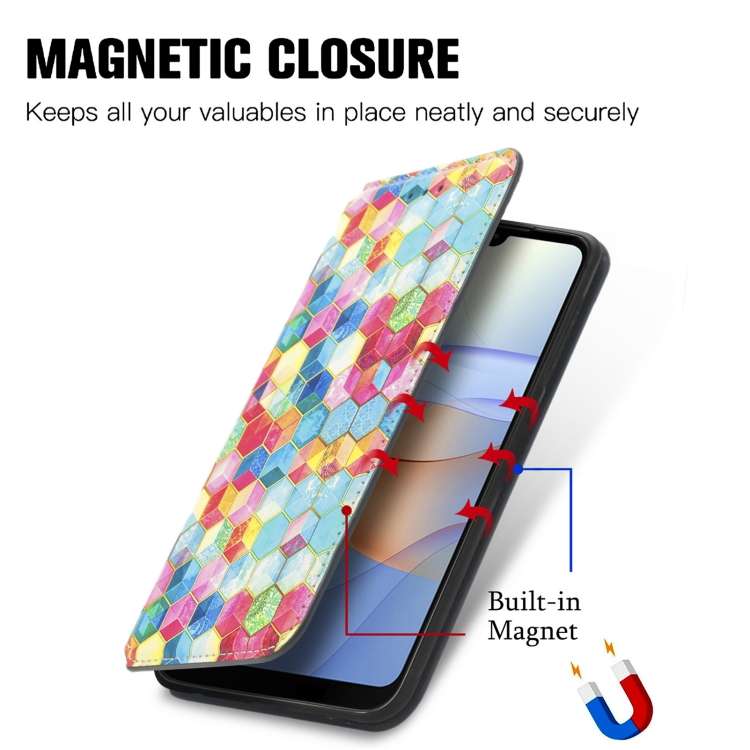 For ZTE Blade L220 CaseNeo Colorful Magnetic Leather Phone Case(Magic Space)