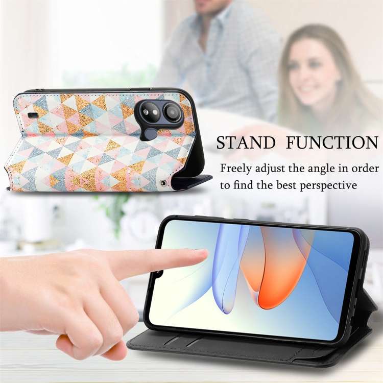For ZTE Blade L220 CaseNeo Colorful Magnetic Leather Phone Case(Magic Space)