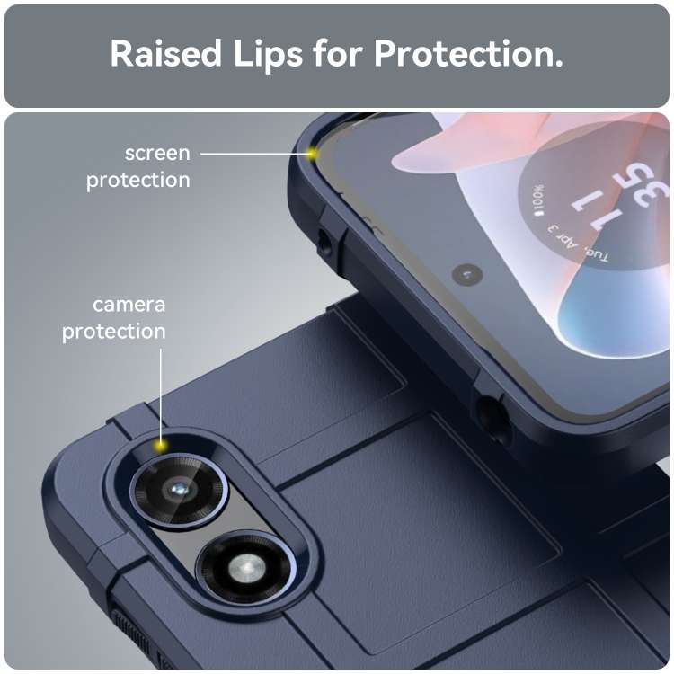 For Motorola Moto G Play 2024 Full Coverage Shockproof TPU Phone Case(Blue)