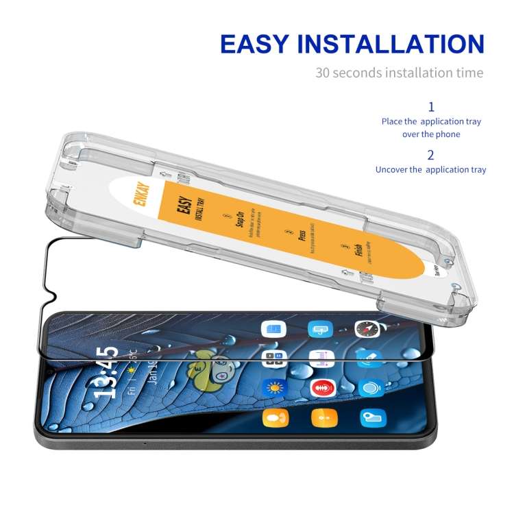 For vivo Y77e / Y76 5G ENKAY Easy Install High Alumina Silicon Full Glass Film