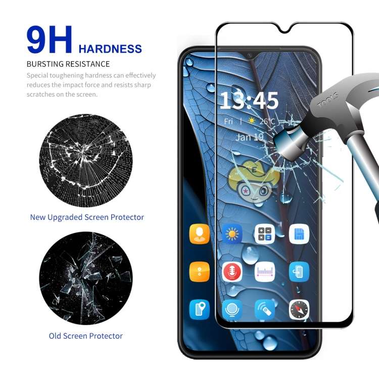 For vivo Y77e / Y76 5G ENKAY Easy Install High Alumina Silicon Full Glass Film