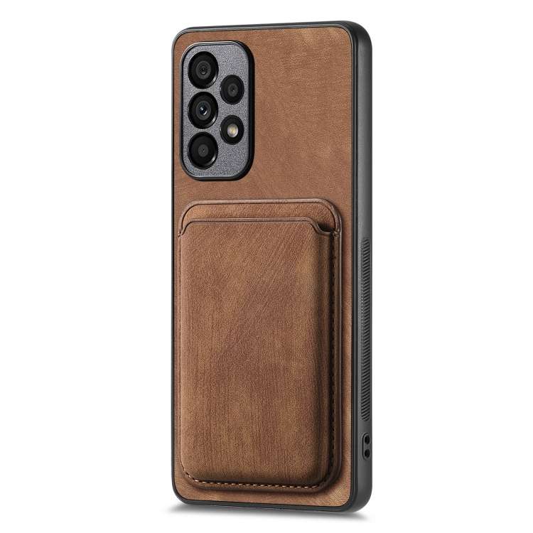 For Samsung Galaxy A33 5G Retro Leather Card Bag Magnetic Phone Case(Brown)