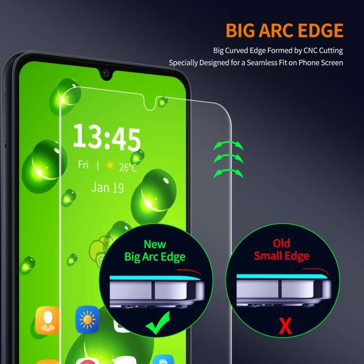 For Redmi A3 ENKAY 9H Big Arc Edge High Aluminum-silicon Tempered Glass Film