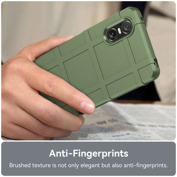 For Sony Xperia 10 VI Full Coverage Shockproof TPU Phone Case(Army Green)