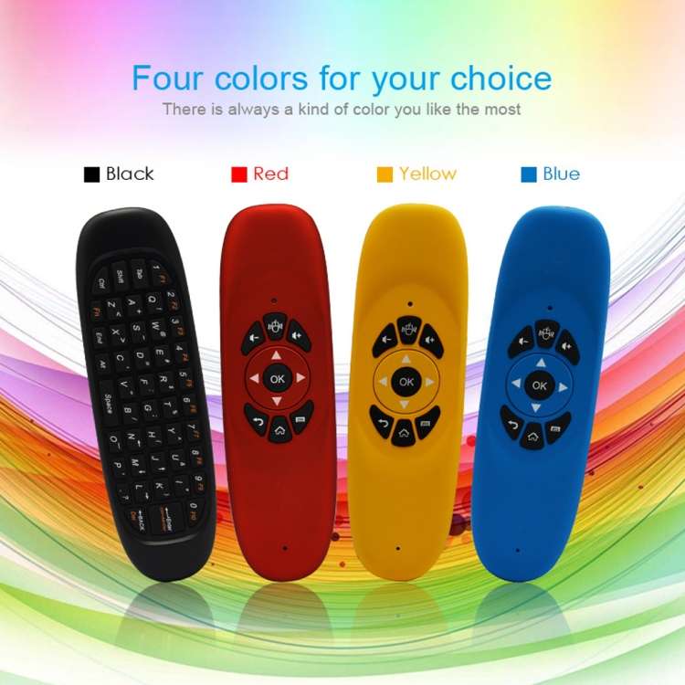 C120 2.4G Mini Keyboard Wireless Remote Mouse with 3-Gyro & 3-Gravity Sensor for PC / HTPC / IPTV /