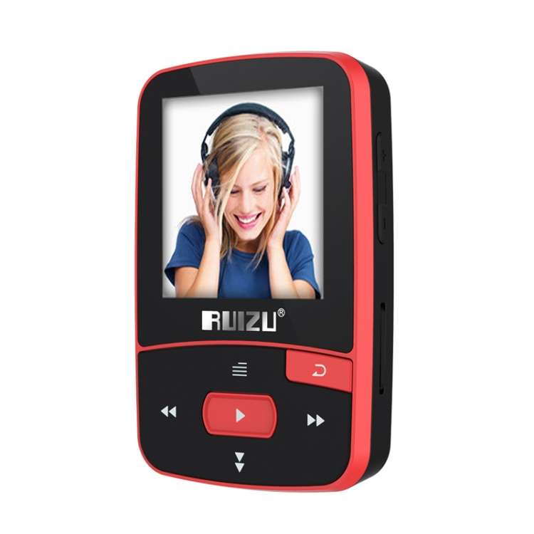 Original RUIZU X50 Sport Bluetooth MP3 Player 8gb Clip Mini with Screen Support FM,Recording,E-Book,
