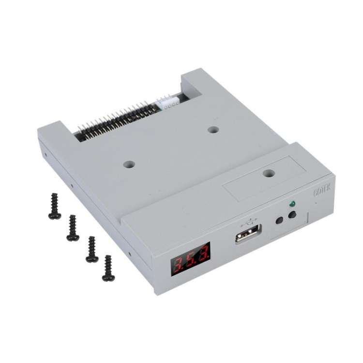 SFR1M44-U100K 3.5inch 1.44MB USB SSD Floppy Drive Emulator for GOTEK, YAMAHA, KORG(Gray)