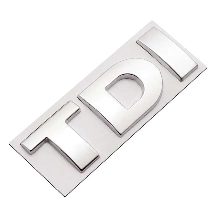 DIY TDI 3D Badge Emblem Decal Car Sticker, Random Color Delivery