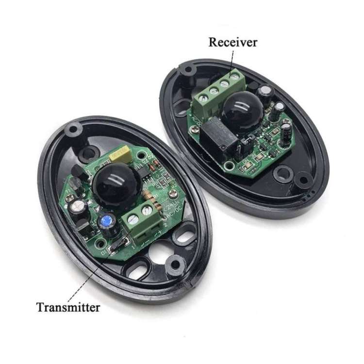 Single Beam Infrared Radiation Detector Automatic Door Light Sensor Burglar Alarm Infrared Alarm Det