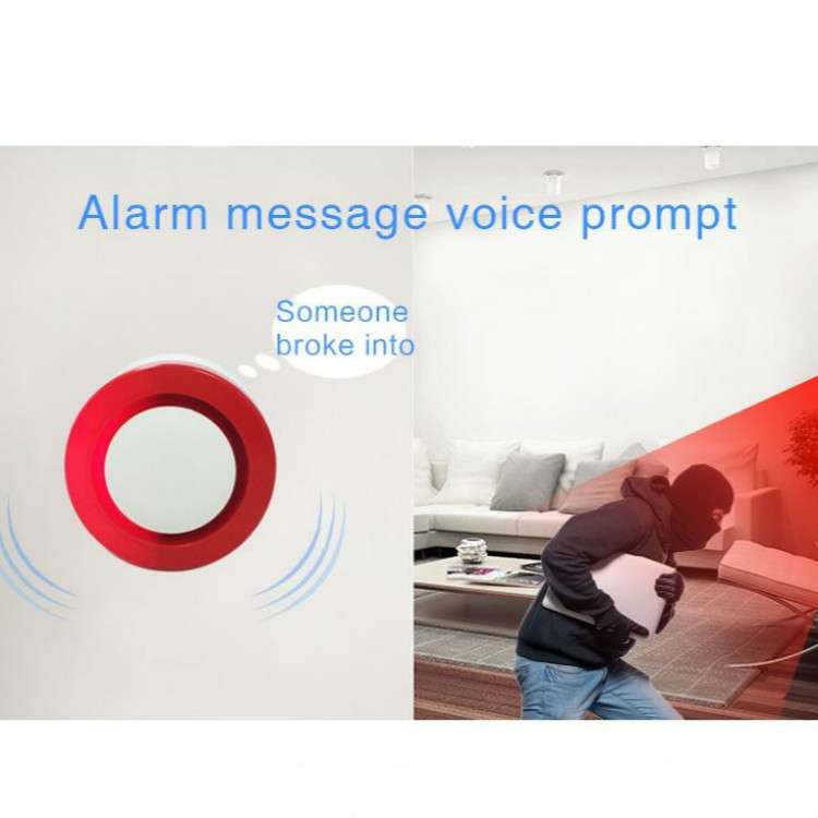 2 PCS Smart Burglar Alarm Home Store Door and Window Infrared Sensor Wireless WiFi Security System(R
