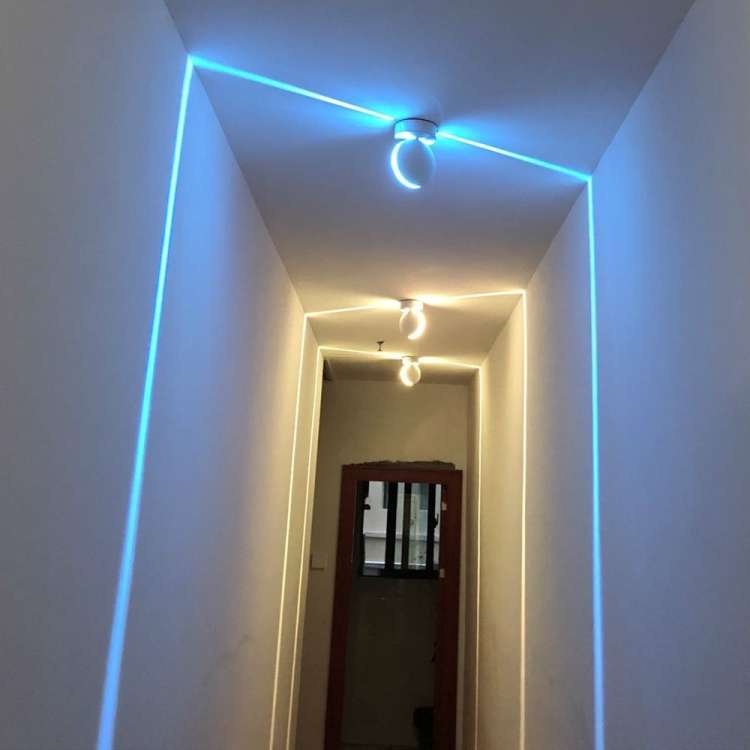 Semicircle LED Door Frame Corridor Window Wall Spotlight(Green Light)