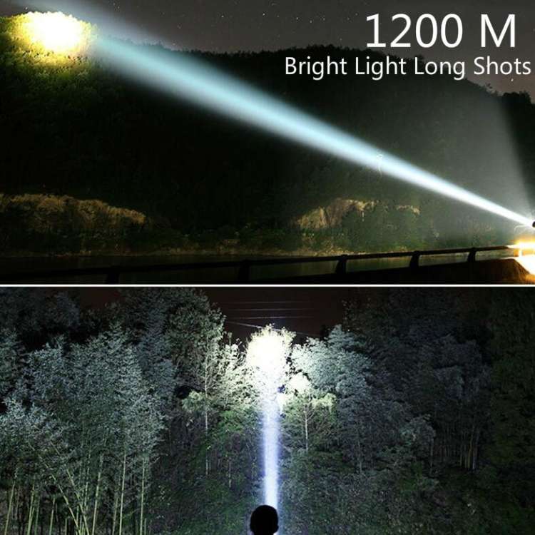 KINSACH Camping Light Outdoor Waterproof Multifunctional Portable Searchlight, Style:7028M(Green)