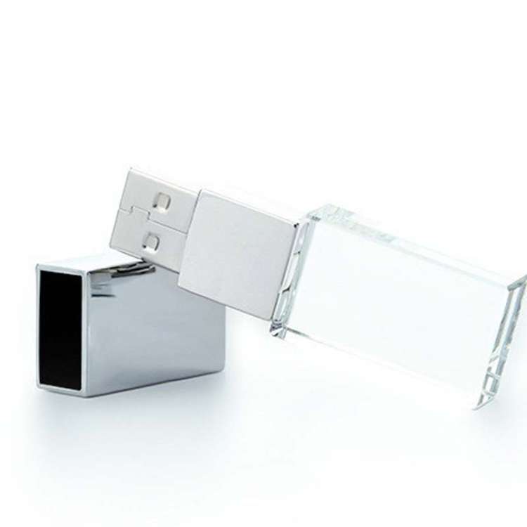 2 PCS Crystal Flash Light Emitting USB 2.0 Flash Drive Car Music USB Flash Drive, Capacity: 16G (100