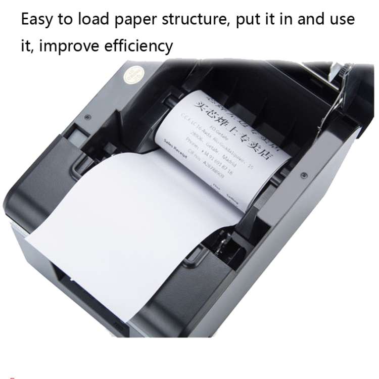 Xprinter XP-N160II Thermal Ticket Printing Machine Bluetooth Receipt Printer, Style:EU Plug(Gray)