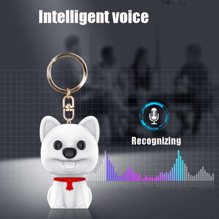 E300 Cute Pet High-Definition Noise Reduction Smart Voice Recorder MP3 Player, Capacity: 8GB(Black)