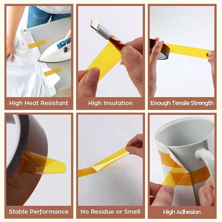 High Temperature Heat Resistant Tape Thermal Insulation Tape Polyimide Adhesive Insulating Adhesive