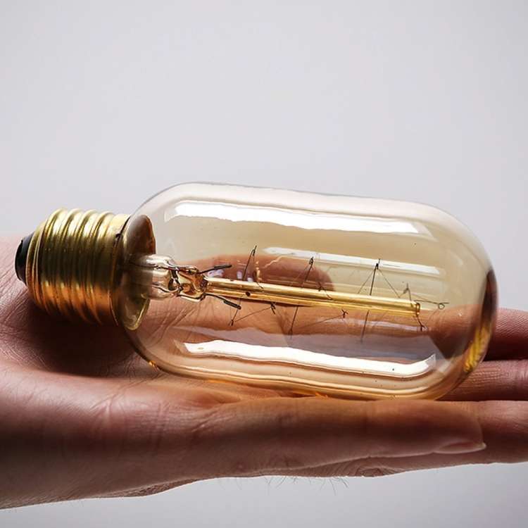 E27 40W Retro Edison Light Bulb Filament Vintage Ampoule Incandescent Bulb, AC 220V(T10 Filament)