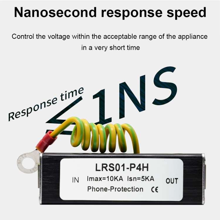RJ11 Network Surge Protector Thunder Preventer Arrester Telephone Surge Protection Device SPD Securi