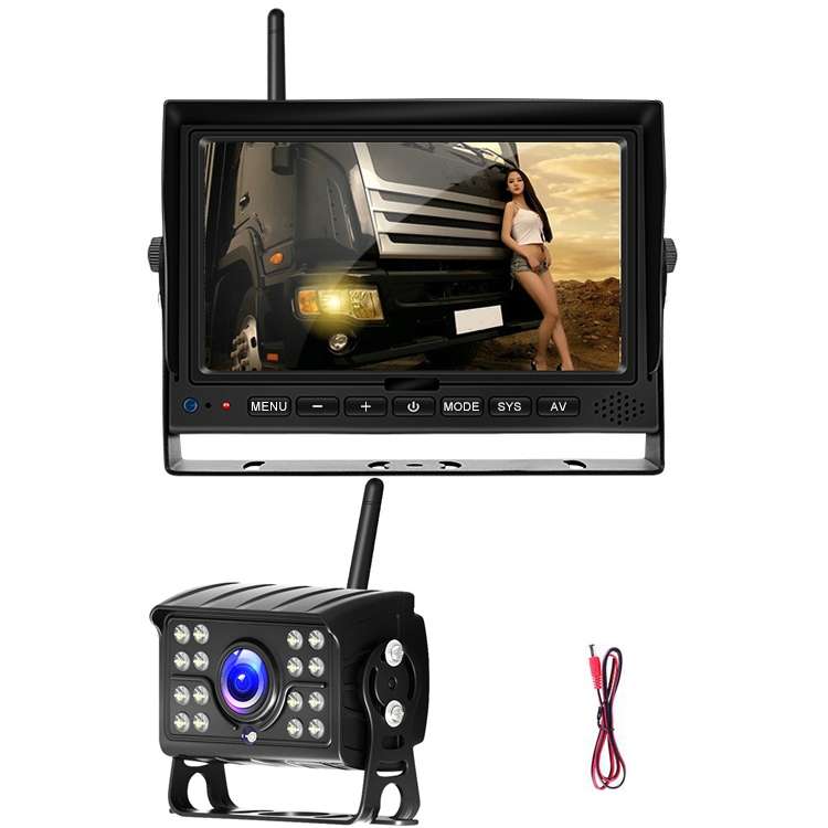 7 Inch Digital Wireless Reversing Image 1080P Video System Truck Monitoring Driving Recorder Single