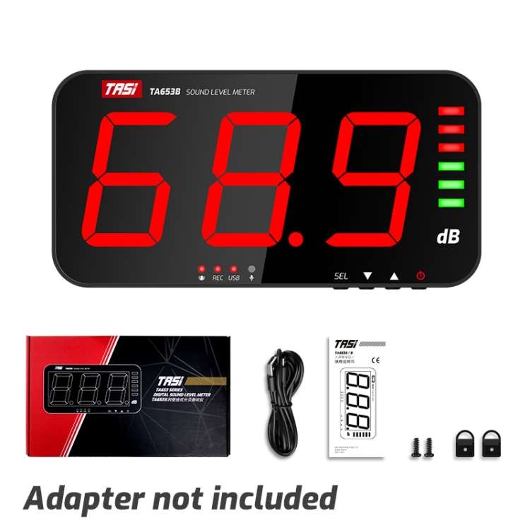 TASI TA653B Large-Screen Noise Meter Wall-Mounted Decibel Meter
