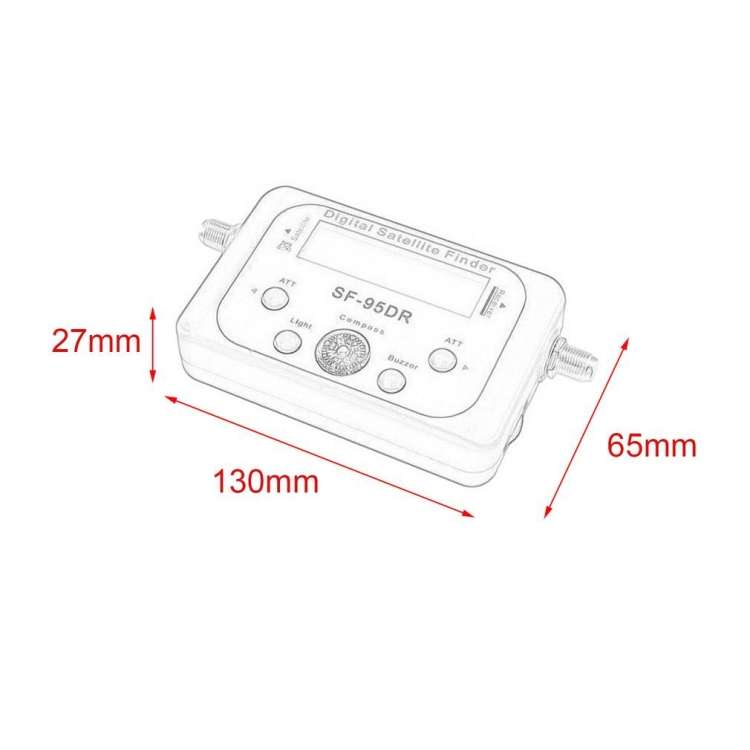 SF-95DR  Satellite Finder TV Signal Receiver With Compass