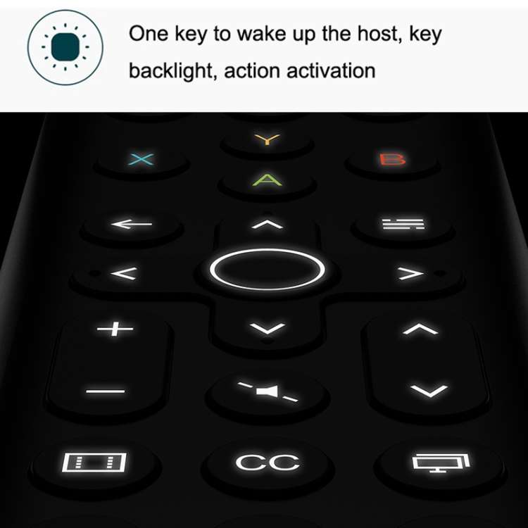 8BitDo Backlit Key Media Remote Control For Xbox, Style: Short Version (Black)
