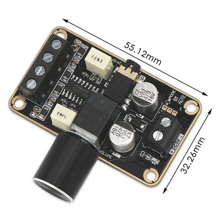 PAM8406 Digital Power Amplifier Board DIY Small Speaker 5W+5W Dual Channel Stereo Doco Ding 5V Ampli