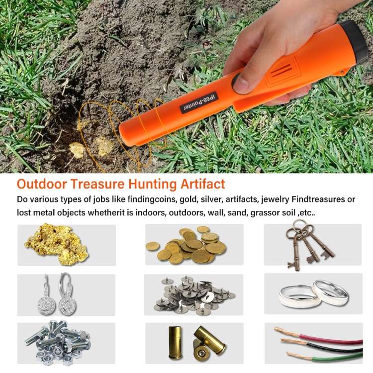 IP68-Pointer Handheld Metal Detector 3M Waterproof Positioning Stick