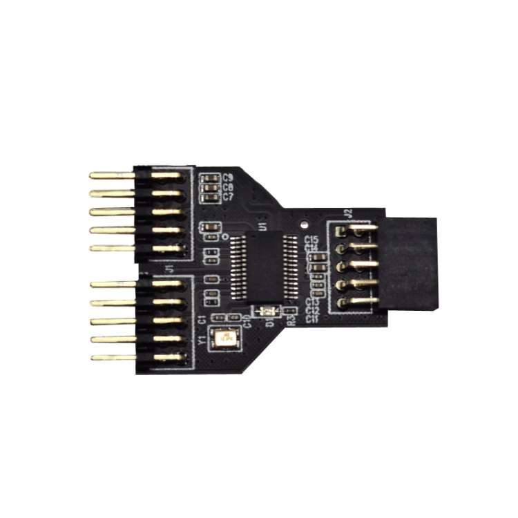 9 Pin USB Header Female 1 To 2 Male Board 9-Pin USB 2.0 HUB Connector Adapter