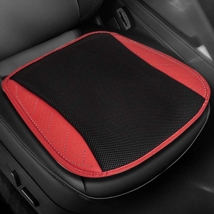 Multifunctional USB Fan Ventilation Heat Dissipation Car Seat Cushion(Red)