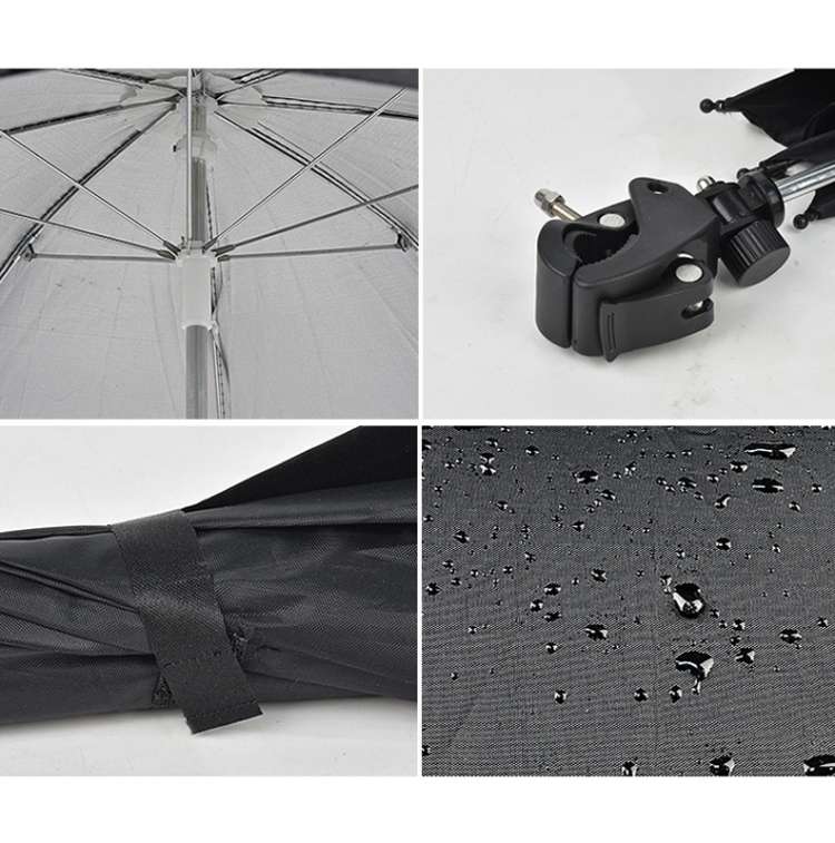 50cm Camera Umbrella Sunshade Adjustable Mobile Phone Parasol With Clip