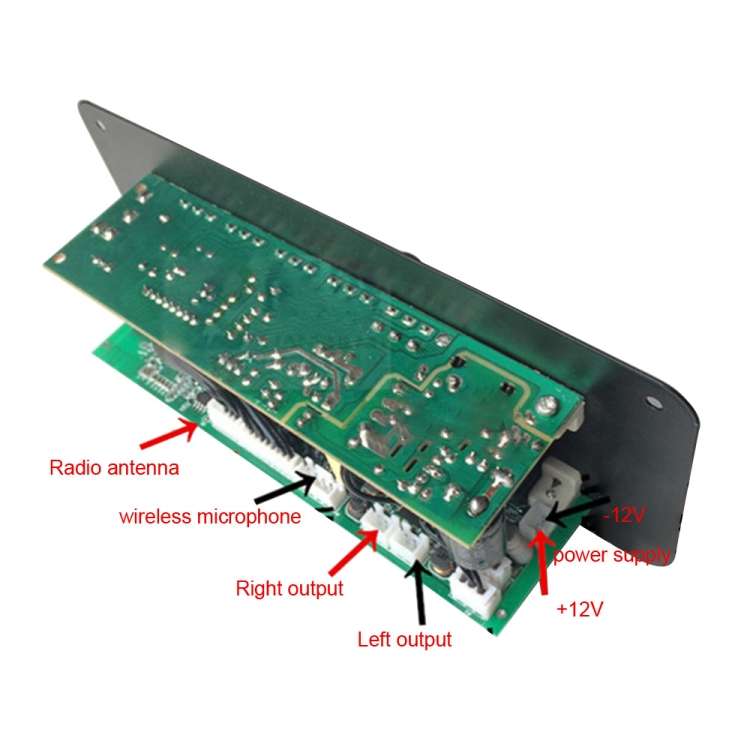 12V AC220V Bluetooth Subwoofer Power Amplifier Board Karaoke Audio Amplifier Support AUX TF Card U D