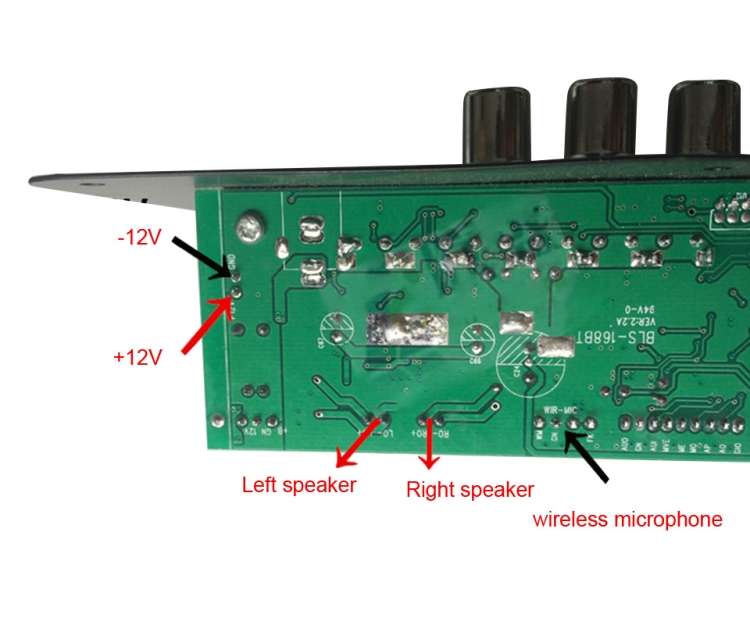 12V AC220V Bluetooth Subwoofer Power Amplifier Board Karaoke Audio Amplifier Support AUX TF Card U D