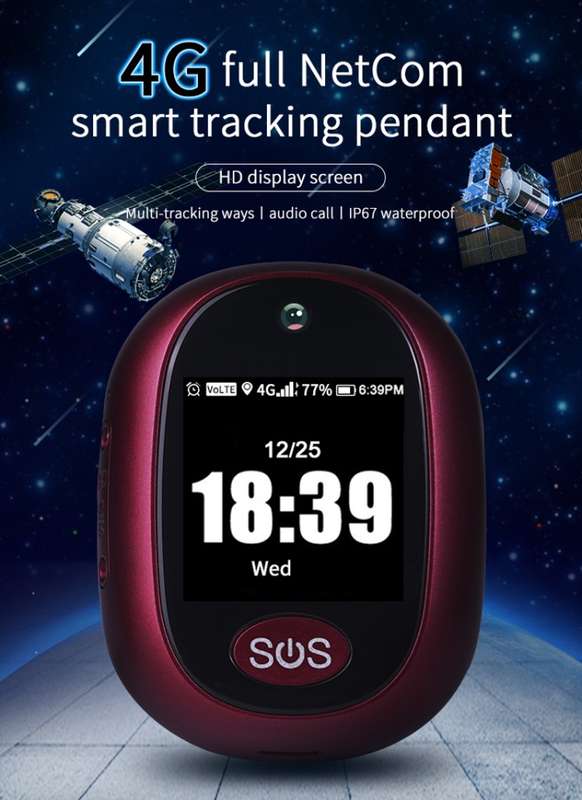 REACHFAR RF-V45-A Mini GPS Smart Tracker Pendant, Support SOS / Camera / Health Management / 4G LTE,