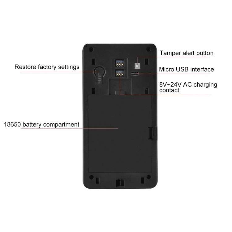 VESAFE Home VS-M3 HD 720P Security Camera Smart WiFi Video Doorbell Intercom, Support TF Card & Nigh