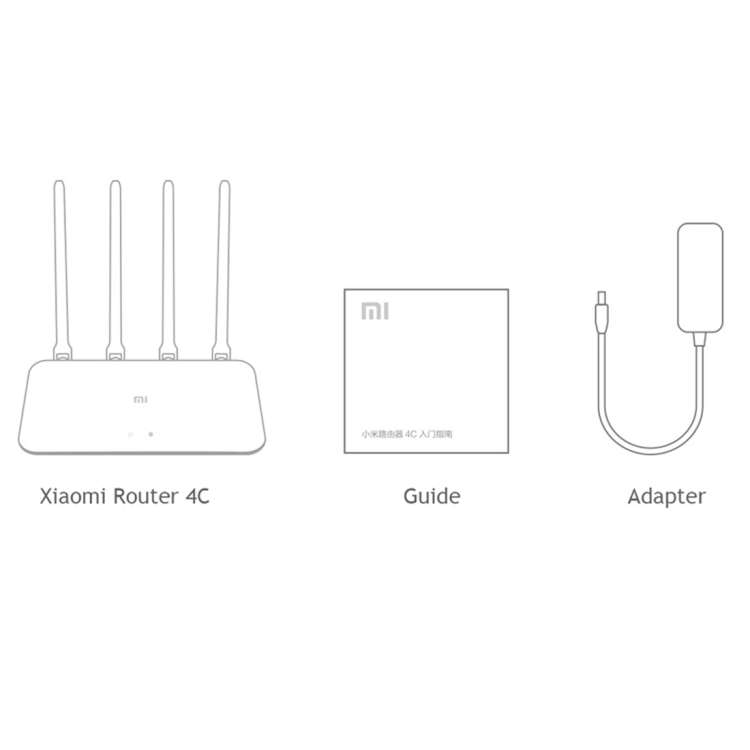 Original Xiaomi Mi WiFi Router 4C Smart APP Control 300Mbps 2.4GHz Wireless Router Repeater with 4 A