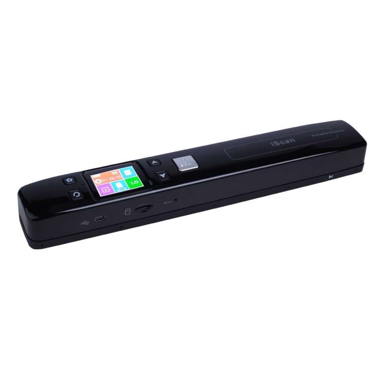 iScan02 Double Roller Mobile Document Portable Handheld Scanner with LED Display,  Support 1050DPI