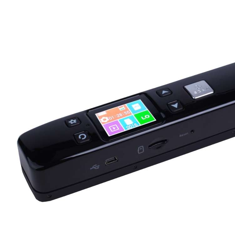 iScan02 Double Roller Mobile Document Portable Handheld Scanner with LED Display,  Support 1050DPI
